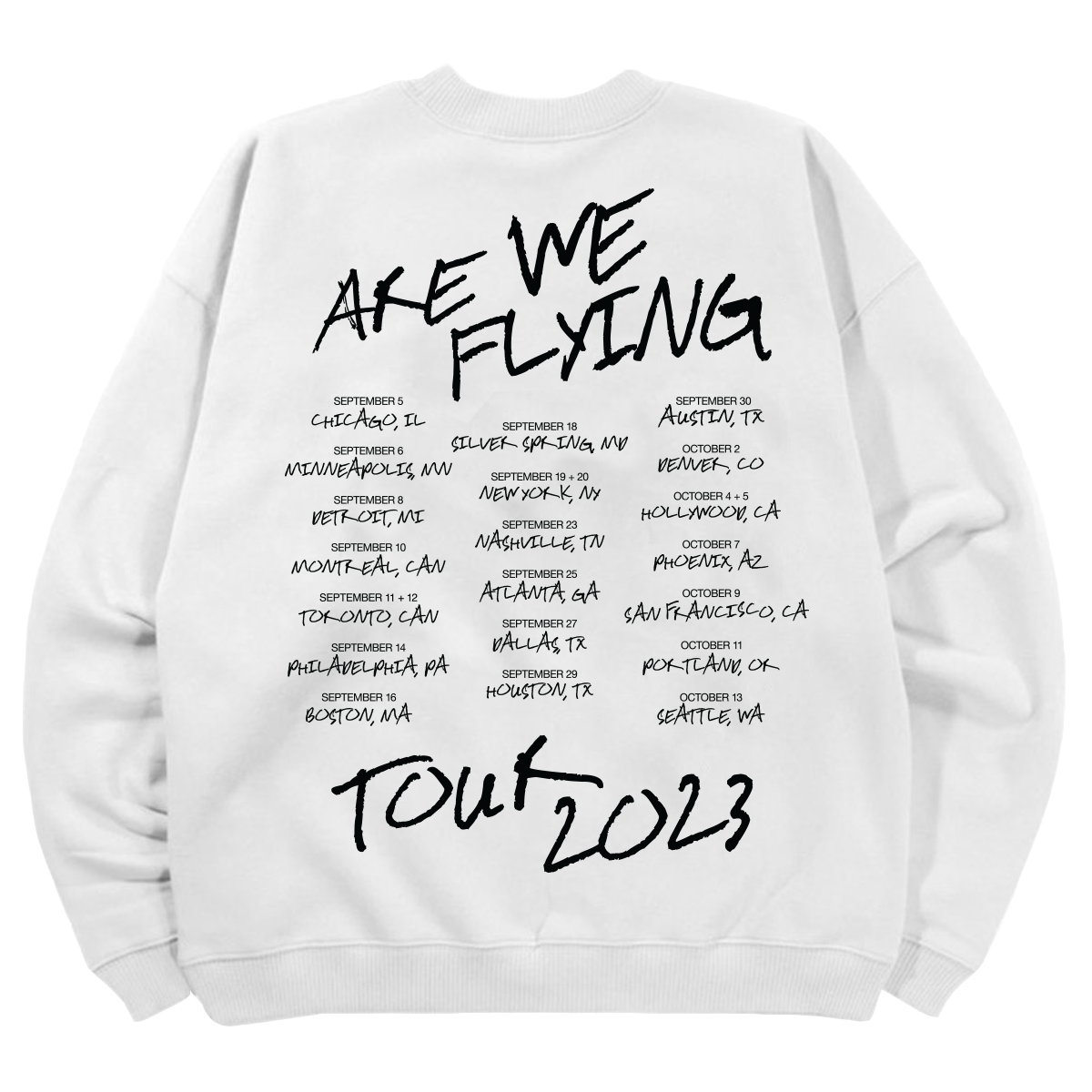 Tate McRae Are We Flying Tour 2023 Sweatshirt-Tate McRae