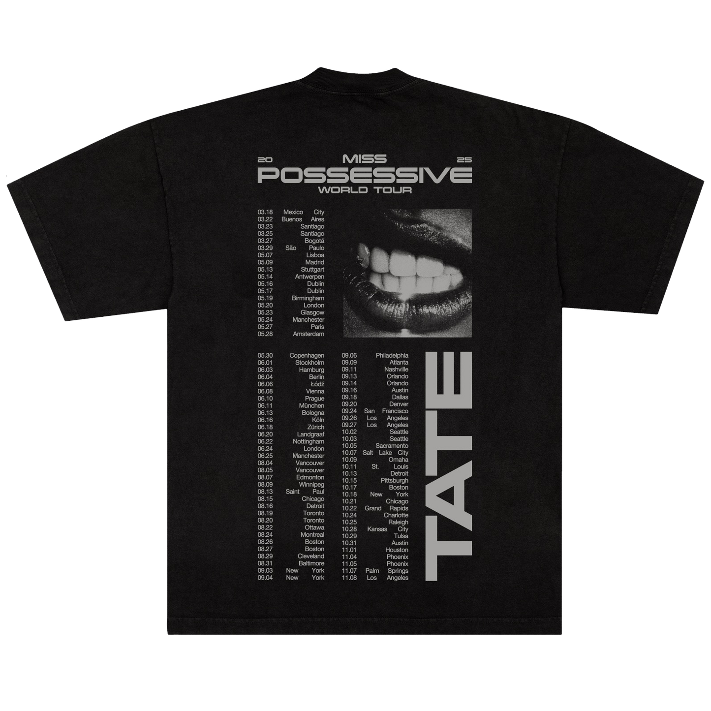 Pose Black Tour Tee