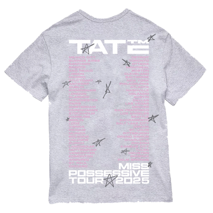 Miss Possessive World Tour Photo Tee - Grey